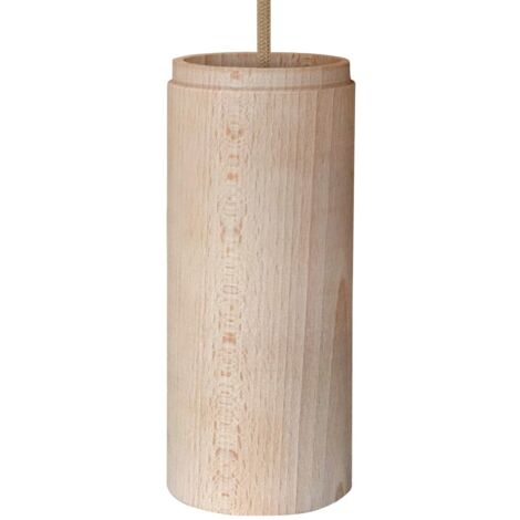 Tub-E27, paralume in legno per lampada a faretto con portalampada doppia ghiera E27 (1/5)