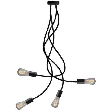 creative cables - Flex 90 plafonnier articulé à lumière diffuse avec ampoule LED ST64 (1/4)