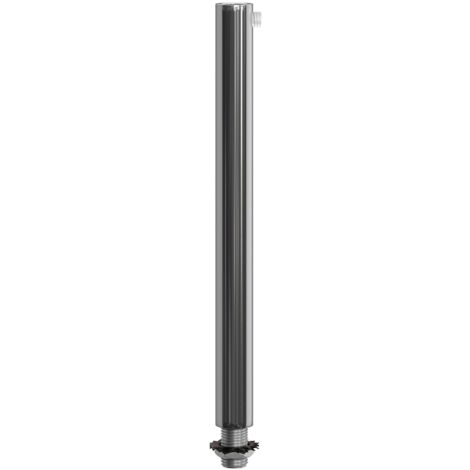 Pince cylindrique en métal longueur 15 cm complète avec tigre, écrou et rondelle - Chrome (1/4)