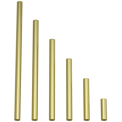 Tube d'extension en métal 5 cm – Laiton – Filetage M10x1 pour tige ou serre-câbles – Pour lampes suspendues et de table – Creative Cables