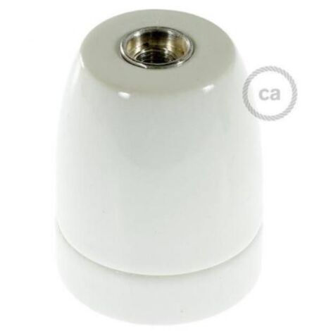 Creative-cables italia porcelain lampholder e27 white 25995