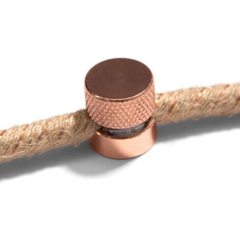 creative cables - Sarè - Attache murale, passe-fil métallique pour câble textile - 2 pièces (1/7)