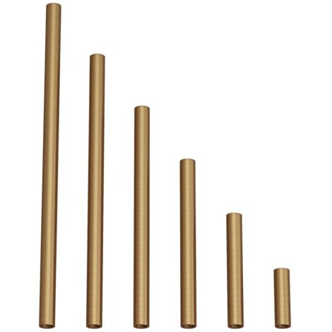 creative cables - Tube d'extension en métal pour lampes suspendues ou de table - 5 cm, Satin Bronze