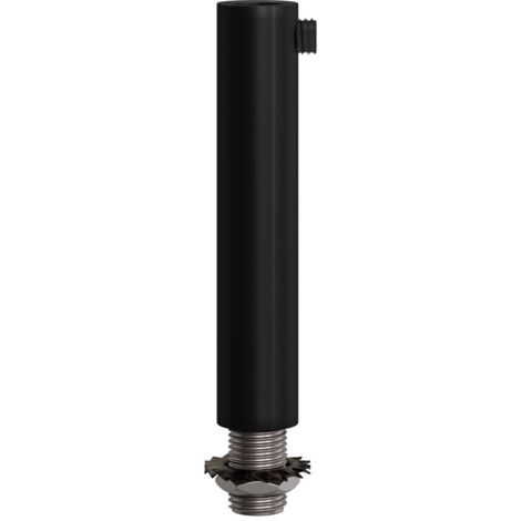 creative cables - Pince cylindrique en métal longueur 7 cm complète avec tige, écrou et rondelle - Noir