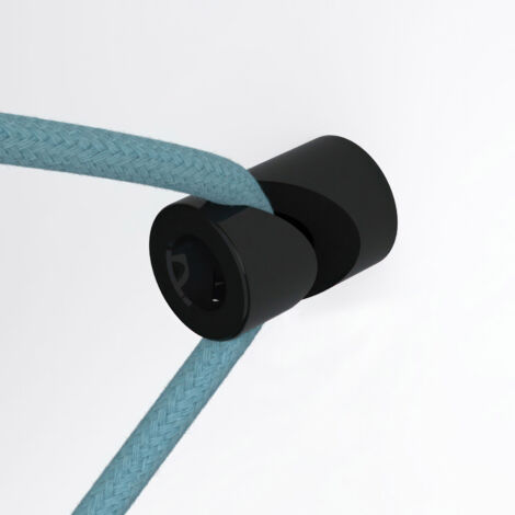 Crochet en V pour câbles électriques textile noir – Fixation murale ou plafond – Installation facile – DCG01NER – Creative Cables