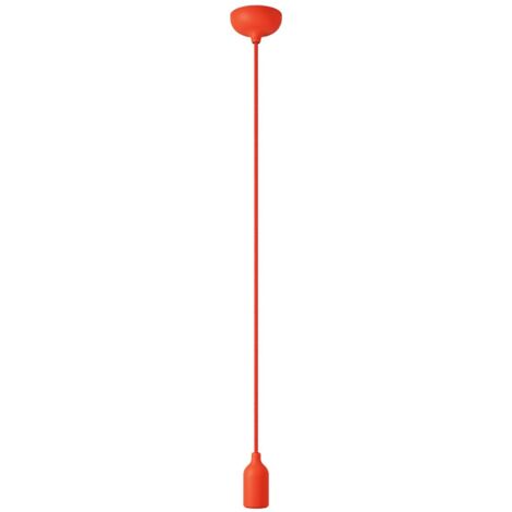 creative cables - Lampe suspendue en silicone coloré avec câble textile (1/4)