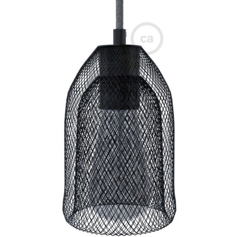 creative cables - GhostBell cage d'abat-jour en métal avec kit de fixation pour lampe E27 (1/5)
