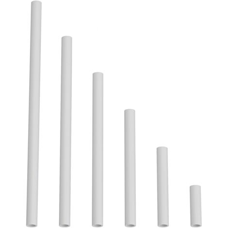 creative cables - Tube d'extension en métal pour lampes suspendues ou de table - 15 cm, Blanc