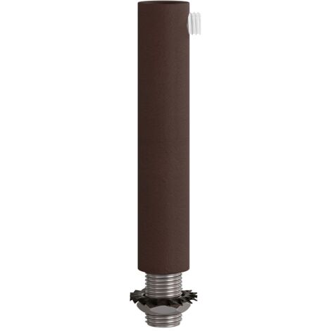 creative cables - Serre-câble cylindrique en métal longueur 7 cm complet avec tige, écrou et rondelle