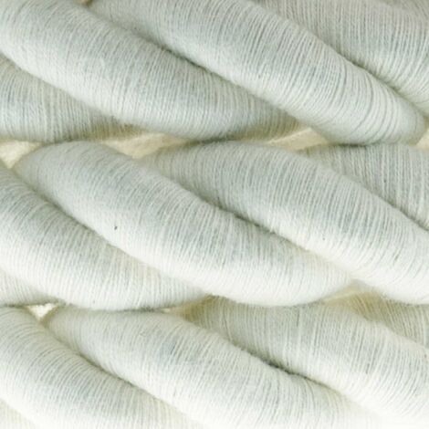 Corde 2XL, câble électrique 3x0,75. Revêtement en coton brut. Diamètre 24mm. (1/4)