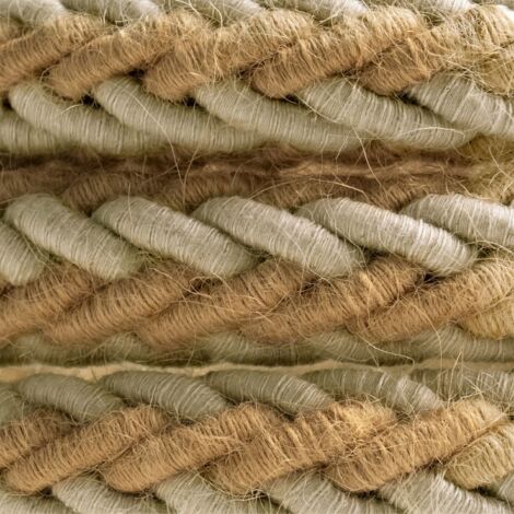 Creative-Cables Cordon 2XL Ø24 mm (1 m, Jute Beige + Linen Grey CLS22) (1/4)