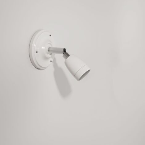 Fermaluce 90° Color, le point lumineux réglable en porcelaine pour le mur ou le plafond (1/5)