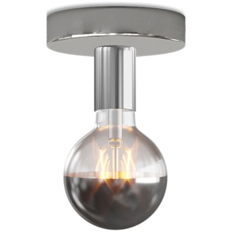 Lampe Fermaluce en métal avec ampoule Globo Chromé (1/4)