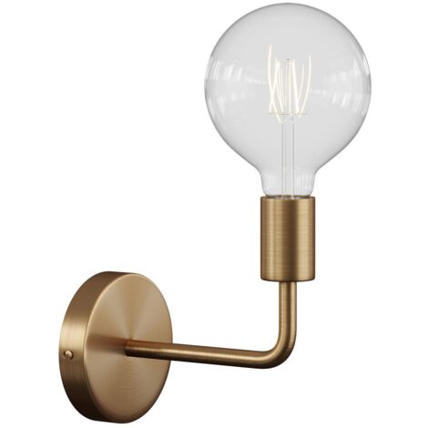 Fermaluce Metal, applique murale en métal avec extension courbe Sans ampoule - Bronze satiné (1/5)