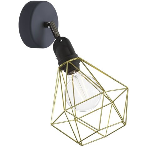 Luminaire EIVA avec articulation, abat-jour Diamond et douille étanche IP65 (1/5)