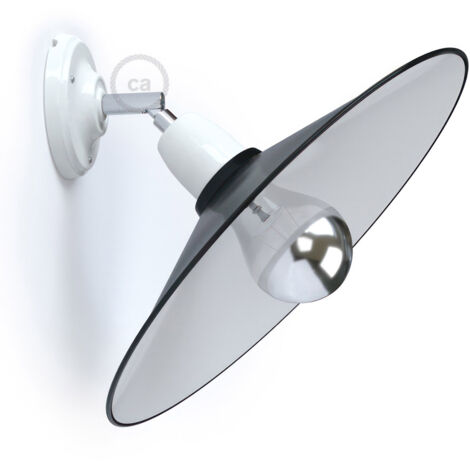 Abat-jour 90° Swing, applique ou plafonnier pivotant en porcelaine (1/4)