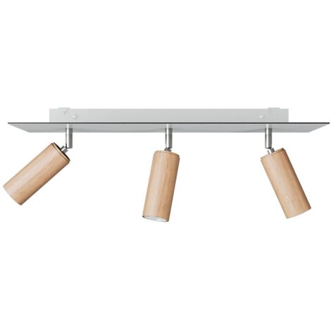 Creative Cables - Lampe à 3 spots avec abat-jour tubulaire E14 et rosace rectangulaire - Taille unique XXL (1/5)