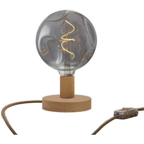 Posaluce Lampe à poser en bois bosselé (1/5)