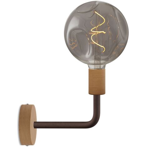 Lampe à abat-jour en bois Elle avec ampoule Bumped (1/4)