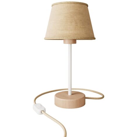 Lampe de table en bois avec abat-jour Empire - Alzaluce Wood (1/5)