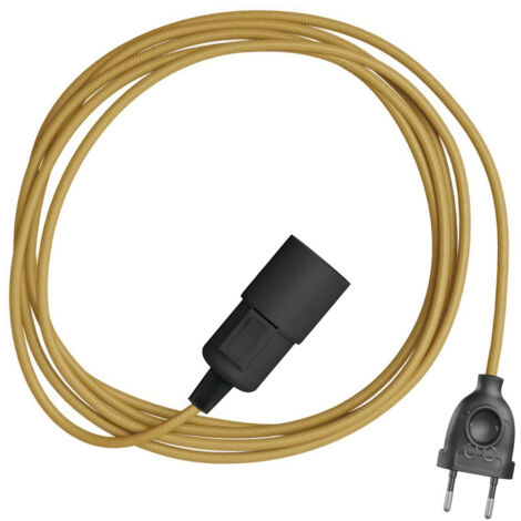 Creative Cables - Câble serpent - Lampe à brancher avec câble en tissu coloré (1/3)