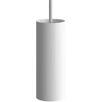 Tub-E14, tube-spot avec douille à double bague E14 Blanc mat