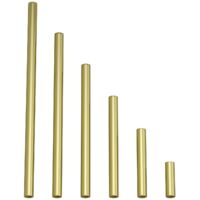 Tube de rallonge métallique 5 cm – Laiton poli, diamètre extérieur 13 mm, intérieur 9 mm – Pour lampes suspendues et de table – Filetage M10x1 – Creative Cables