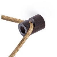creative cables - Décentralisateur, plafond ou mur en bois Crochet en 'V' pour câble électrique textile
