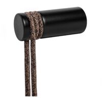 Rolé, passe-câble en bois, fixation murale pour lampe à suspension Noir