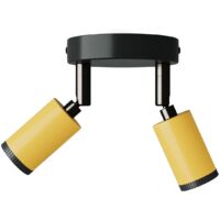 Creative Cables - Fermaluce con 2 faretti orientabili Mini Spotlight GU1d0