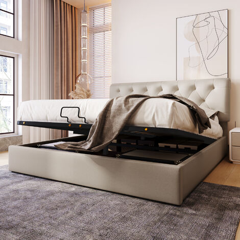 Meuble de lit en métal Anti-bruit détachable pour chambre à coucher