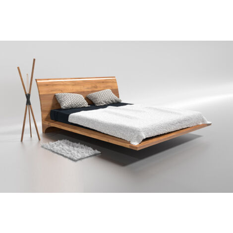 Letto matrimoniale in rovere massiccio RAY 120x200 cm