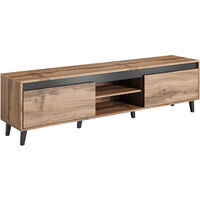NORD II 170 cm rovere wotan + supporto TV antracite