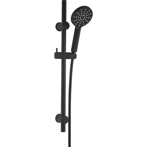 Essebagno New Oneo Conjunto de ducha de 3 piezas negro mate (1/4)
