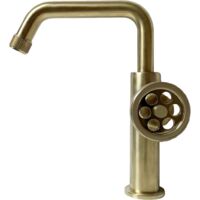 Essebagno Indus mezclador bajo lavabo oro cepillado