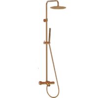 Essebagno Columna termostática para bañera y ducha Luisa II 250 cobre cepillado