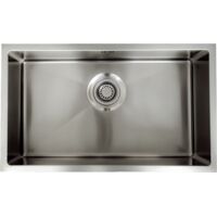 Essebagno Luisa Fregadero 1 seno grande 76x45 en acero inoxidable
