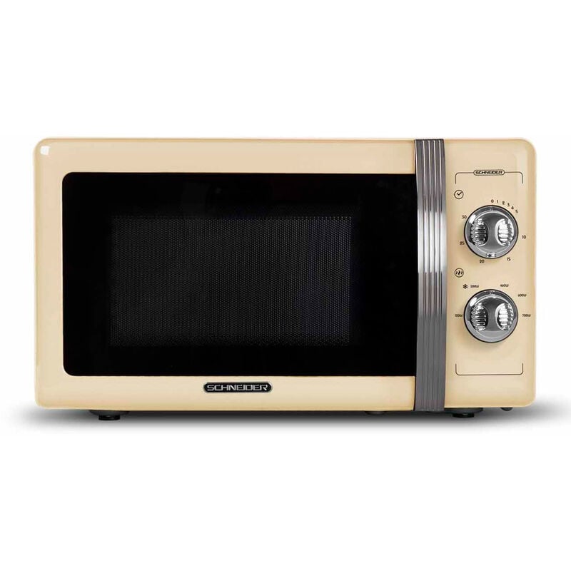 Microondas - SCHNEIDER, SMW20VCR Microondas Vintage 20 Litros 700W Color Crema