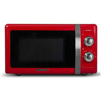 Microondas Vintage Rojo 20 L. Potencia microondas 700 W. Grill