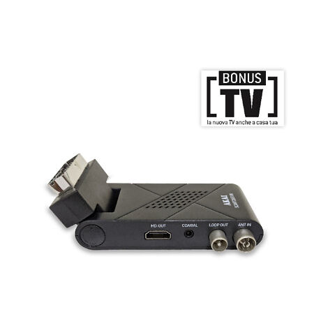 Decoder Digitale Terrestre NORDMENDE HD Mini DVB-T2 Con Uscita HDMI E Presa Scart - Modello SCART26510N