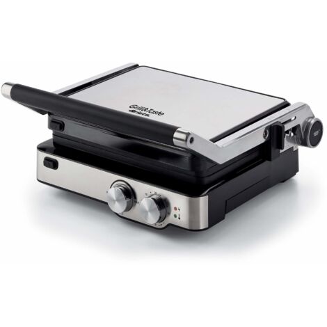 Griglia Elettrica JEGR1124 | Piastre Antiaderenti 23x14,5 Cm | 1000W Con Coperchio A 180°
