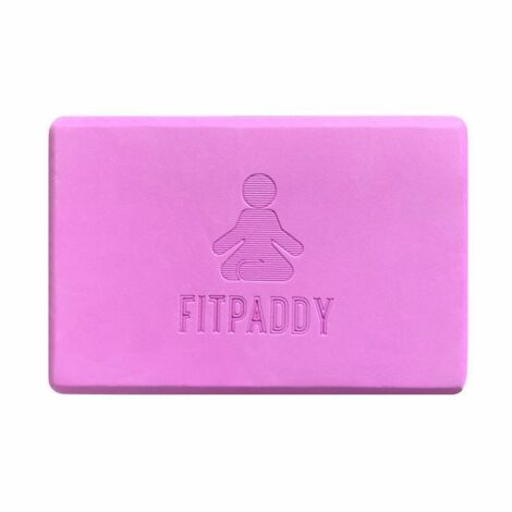 FITPADDY Mattoncini Yoga in EVA Viola Set 2 Pezzi 220x150x75mm Leggeri Resistenti (1/2)