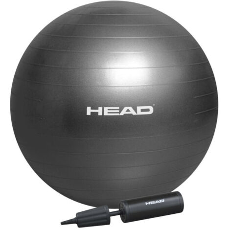 HEAD Palla Ginnica 65 cm in PVC Grigio per Fitness e Allenamento