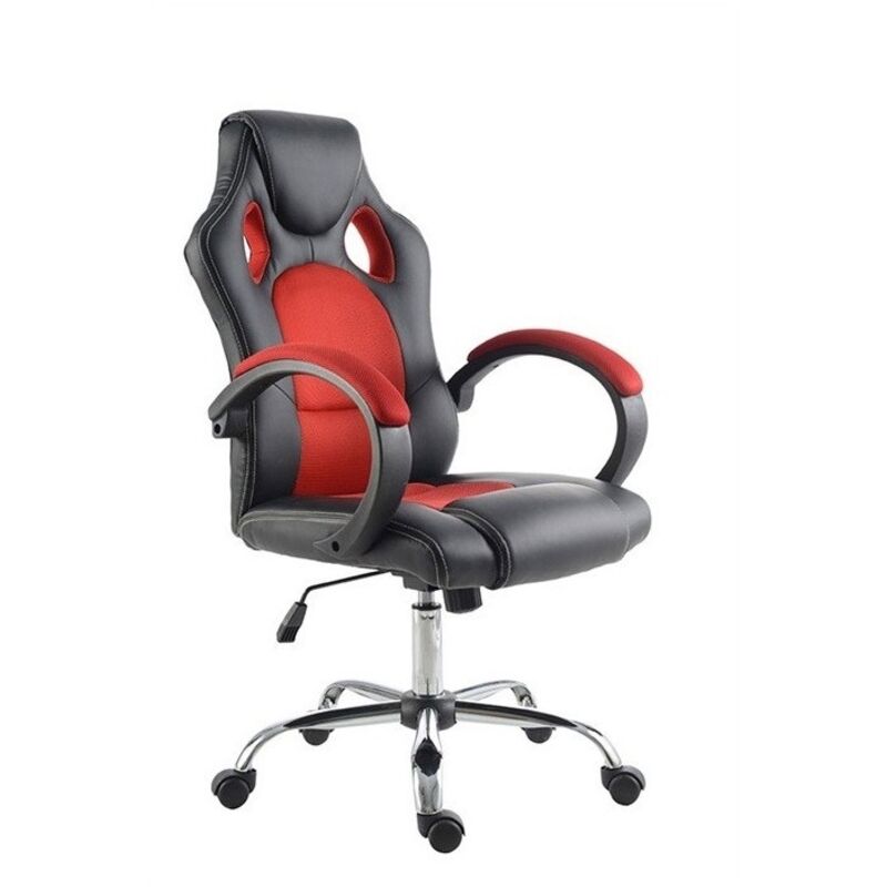 Fauteuil Gamer Zenez Rouge Et Noir - Avec Coussins Tête/lombaires, Occasion Bon état