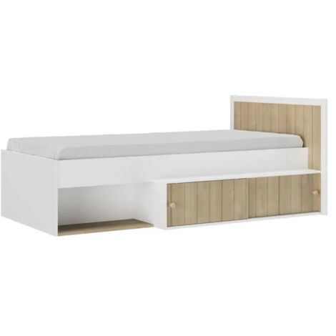 Jardinière Surélevée En Bois Sapin 81x37x78 Cm - Avec étagère Inférieure, Base à Lattes, à Peindre