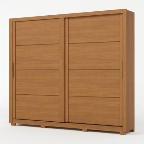 Armoire Portes Coulissantes Rufus - Naturel Chêne Cannelle (1/5)