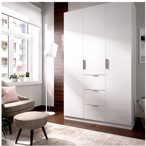 ARMOIRE 3 PORTES 3 GRANDS TIROIRS ELEVEN