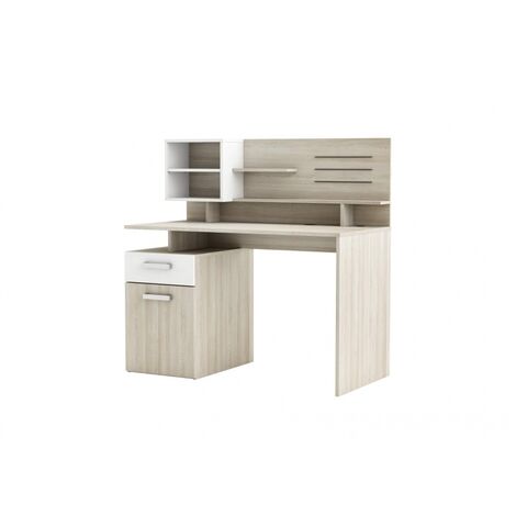 Befara – Bureau enfant moderne avec rangements – Panneaux agglomérés 15/18mm – Dimensions 123x60x121,9cm – Port USB intégré