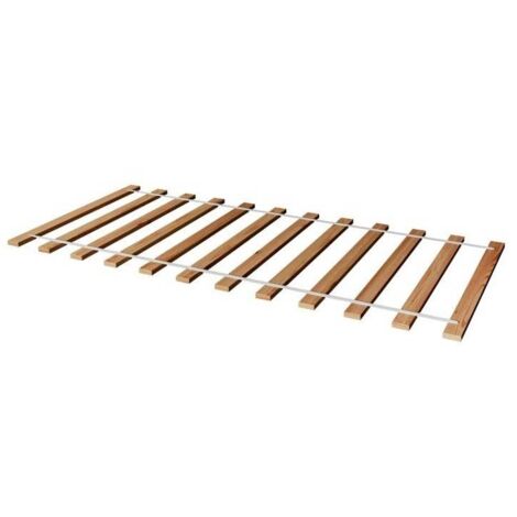 Befara – Sommier enroulable 90x200 cm en bois massif – Gain de place – Adaptable à tous types de matelas – Idéal pour lit d'appoint