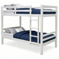 Lit Superposé en Bois Atlas Vicawu - Blanc - 90 x 190